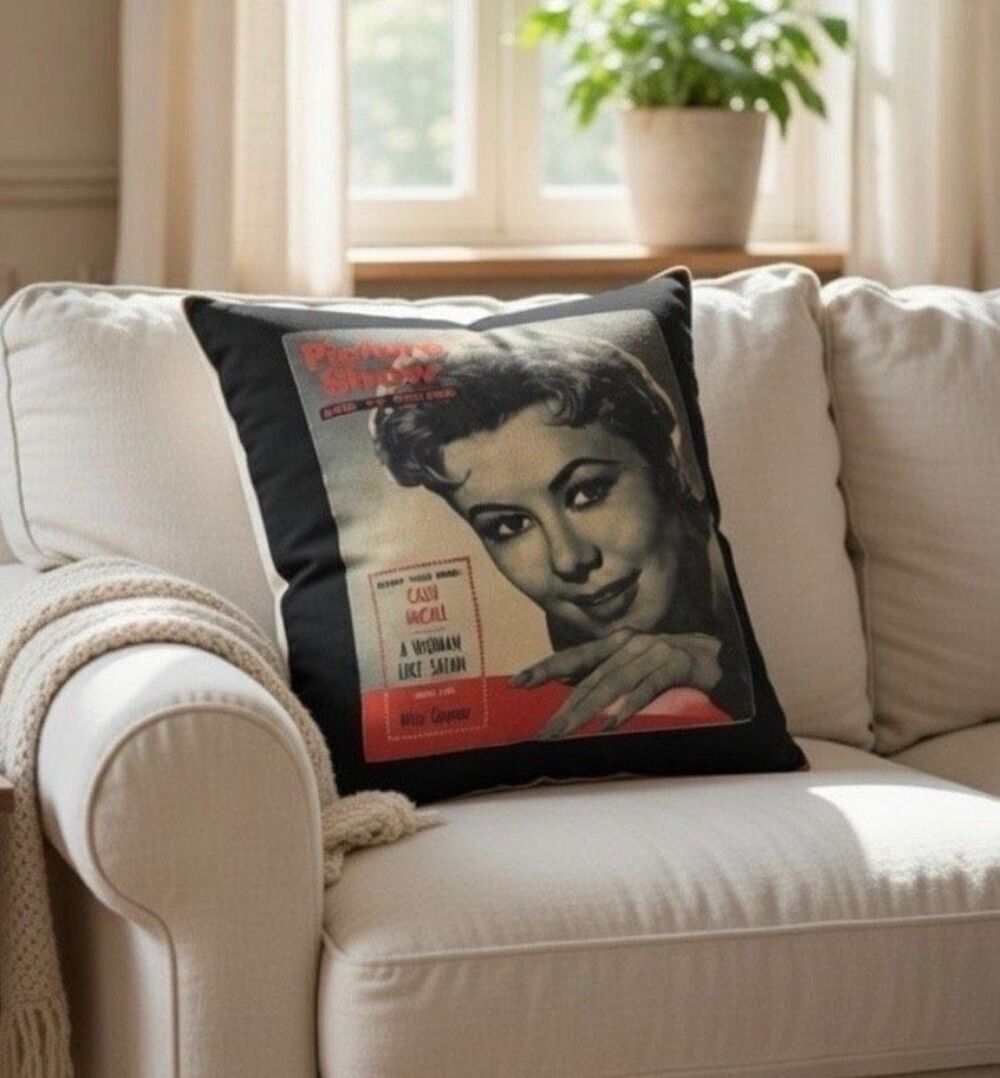 Mitzi Gaynor Picture Show Nostalgic Throw Vintage Look Pillow-18" x 16" TV